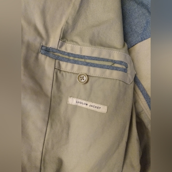 J crew ludlow mens size medium tan khaki blazer - Picture 4 of 5
